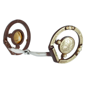 Tyler Antique Concho D-Ring - Smooth Snaffle Bit